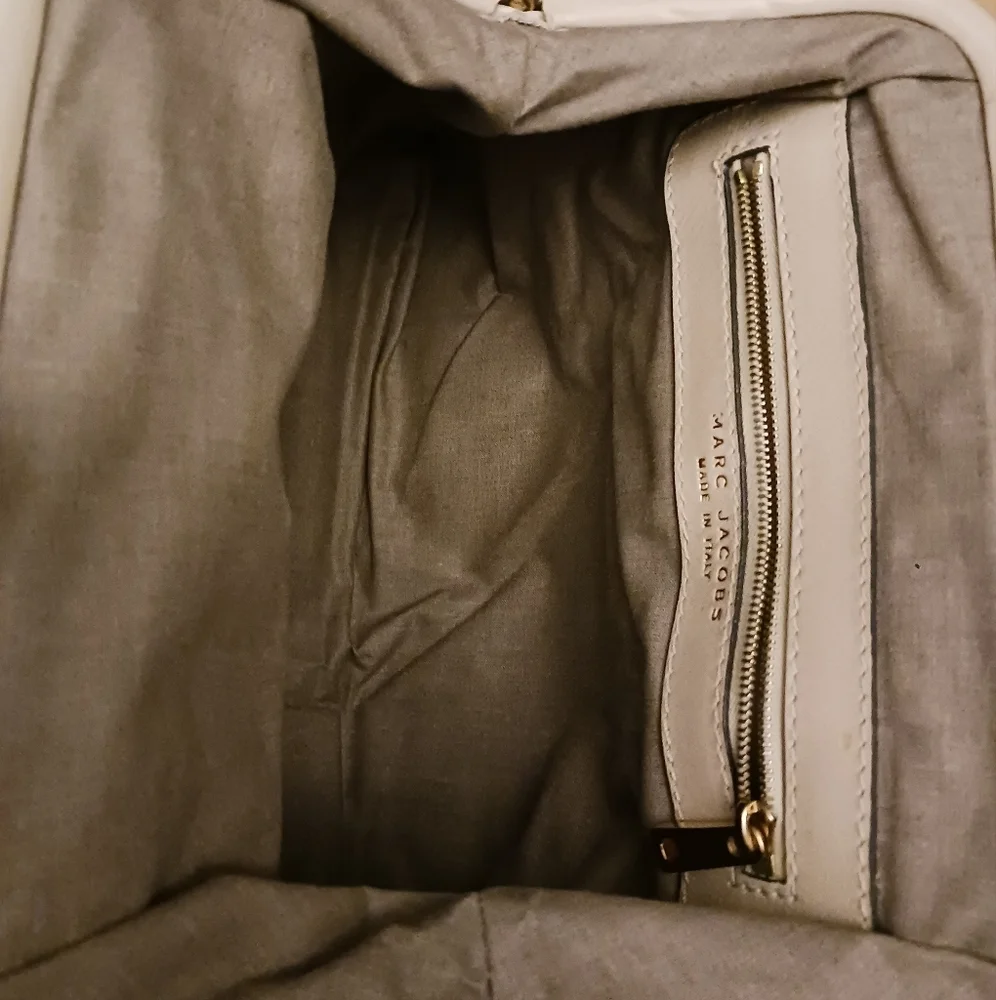 Vintage Marc Jacobs quilted ivory genuine leather shoulder bag - Picture 9 of 16